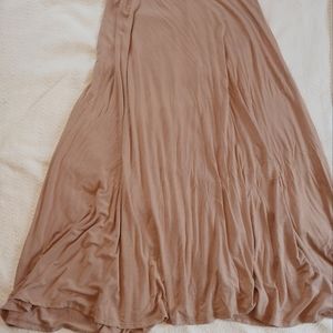 Soft and Flowy Maxi skirt (toffee color)